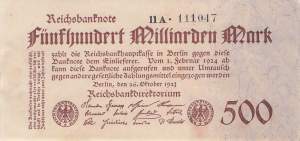 500 Milliarden Mark ro.124d A